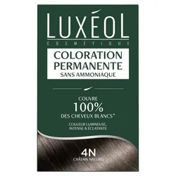 Luxeol Coloration Permanente 4N Châtain Naturel