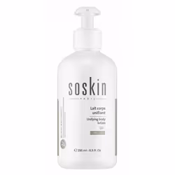 Le Lait Éclaircissant pour le corps SOSKIN nourrit, unifie et éclaircit la peau. Adaptée à tous les types de peaux, sa formul ...