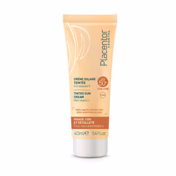 Placentor Végétal Crème Solaire Teintée Visage Cou Décolleté SPF50+ 40 ml