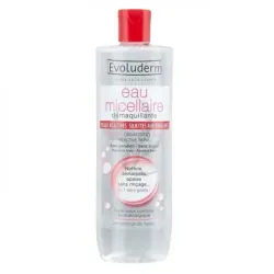 EVOLUDERM EAU MICELLAIRE DÉMAQUILLANTE PEAUX RÉACTIVES 500 ML