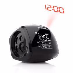 Thomson Radio-Réveil (Projecteur), Horloge, Numérique, FM, PLL, 87,5 - 108 MHz, 0,25 W, LCD