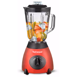 Blender TECHWOOD - Puissance: 500 Watts - Capacité du Bol: 1.5 Litres - Nombre de vitesses: 2 Vitesses + Impulsions - Bol en  ...
