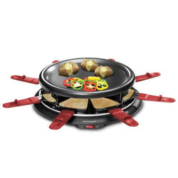 Techwood TRA-80 raclette 8 personne(s) 900 W Noir, Rouge