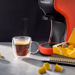 Techwood TCA-195N machine à café Manuel Cafetière à dosette 0,6 L