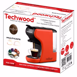 Techwood TCA-195N machine à café Manuel Cafetière à dosette 0,6 L