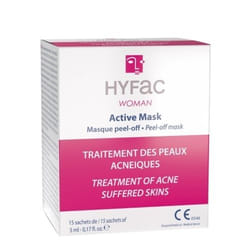 Hyfac Woman Active Mask Traitement des Peaux Acnéiques 15 Sachets