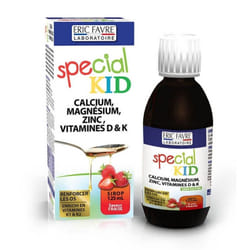 Sirop Special Kid Calcium, Magnésium, Zinc, Vitamines D & K125ml Eric Favre