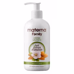 Crème Lavante Lait et extrait d'amande Materna Family