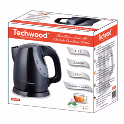 Techwood TB-1623 bouilloire 1,6 L 2200 W Noir