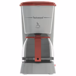 Techwood TCA-685, Machine à café filtre, 0,75 L, Café moulu, 650 W, Gris, Rouge