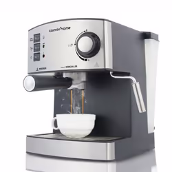Techwood TCA-150EX, Machine à expresso, 1,6 L, 850 W, Noir, Acier inoxydable