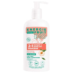 Energie Fruit 2en1 Masque Démêlant Douceur à la Pêche Blanche et Eau de Riz Bio 300 ml