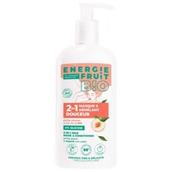 Energie Fruit 2en1 Masque Démêlant Douceur à la Pêche Blanche et Eau de Riz Bio 300 ml