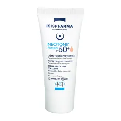 Creme Teintee Protectrice Spf50+ Prevent 30ml Neotone Teinte Médium Isispharma
