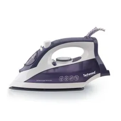 Techwood TFV-2403C fer à repasser Fer à repasser à sec ou à vapeur Semelle en céramique 2400 W Violet, Blanc
