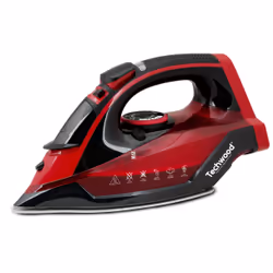 Techwood TFS-246 fer à repasser Fer à repasser à sec ou à vapeur Semelle en céramique 2400 W Noir, Rouge - Vue supplémentaire 6