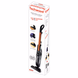 Techwood TAB-1265 aspirateur balai et balai électrique Secteur Sec&humide HEPA Sans sac 1,2 L 600 W Noir, Marron