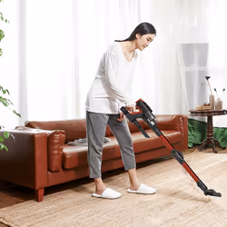 Techwood TAB-6625 aspirateur balai et balai électrique Batterie Sec Sans sac 0,8 L 140 W Noir, Marron - Vue supplémentaire 5