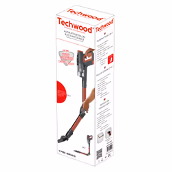 Techwood TAB-6625 aspirateur balai et balai électrique Batterie Sec Sans sac 0,8 L 140 W Noir, Marron - Vue supplémentaire 6