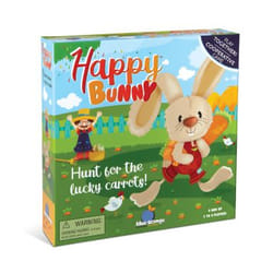 Blue Orange Happy Bunny