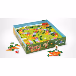Blue Orange Happy Bunny