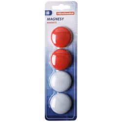Aimants MEMOBOARDS Pour Tableau - Nombre d'aimants: 4 pièces - Diamétre: 40 mm - Matière: plastique (ABS) - peut tenir jusqu' ...