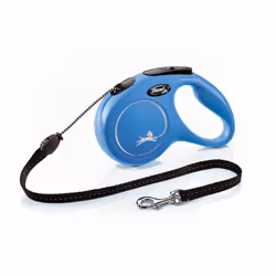 Laisse New Classic M Cord 5 m blue Flexi CL20C5-251-BL-20