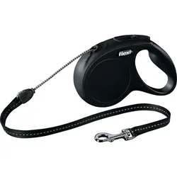 Flexi New CLASSIC 5 m Noir Chien Laisse avec enrouleur