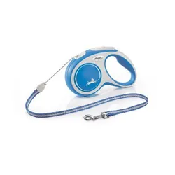 Flexi New Comfort S Cord 5 m Bleu Chien Laisse avec enrouleur