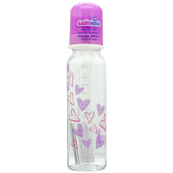 BABY NOVA BIBERON EN VERRE 240ML DECORE VIOLET 0-24 MOIS