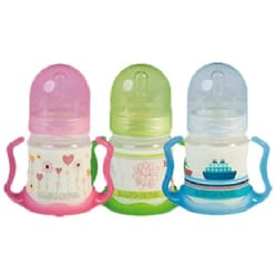 Baby Nova Biberon Plastique 150ml avec Anses Fille