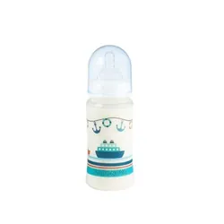 BABY NOVA BIBERON A COL LARGE ROSE 300ML