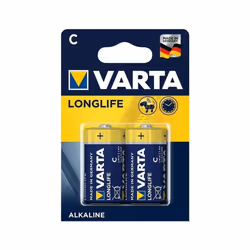 Varta 4114, Batterie à usage unique, C, Alcaline, 1,5 V, 2 pièce(s), Bleu, Jaune