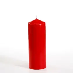 Papstar 13601 bougie en cire Cylindre Rouge