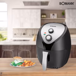 Bomann FR 6002 H CB Unique 3,6 L Autonome 1400 W Friteuse Sans Huile Noir, Argent - Vue supplémentaire 4