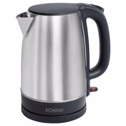 Bomann WKS 6043 CB, 1,7 L, 2200 W, Acier inoxydable, Acier inoxydable, Indicateur de niveau d'eau, Arrêt de sécurité en cas d ...