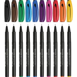 Schneider Schreibgeräte Topliner 967 stylo fin Moyen Multicolore 10 pièce(s)