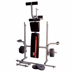 HAMMER Bermuda Banc de musculation olympique Noir, Blanc