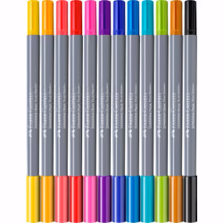 Faber-Castell 164612 marqueur 12 pièce(s) Pointe fine Multicolore - Vue supplémentaire 2