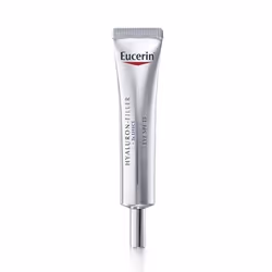 Le soin contour des yeux Eucerin Hyaluron-Filler + 3x Effect agit sur la peau autour des yeux en la nourrissant et l’hydratan ...