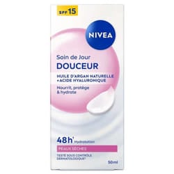 Nivea Soin de Jour Douceur Peaux Sèches SPF15 50 ml