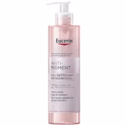 Eucerin Gel Nettoyant Anti-Pigment 200ml, formulé avec un complexe AHA à 2%, exfolie les cellules mortes de la peau et unifie ...