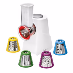 Clatronic ME 3604, Electric grater, Blanc, Acier inoxydable, CE, Fromage, Noisettes, Légumes, Secteur