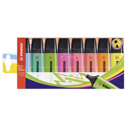 STABILO BOSS ORIGINAL marqueur 8 pièce(s) Pointe biseautée Multicolore
