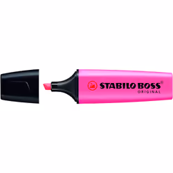 STABILO BOSS ORIGINAL, 1 pièce(s), Rose, Pointe biseautée, Noir, Rose, Rectangle, 2 mm