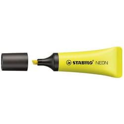 STABILO NEON marqueurPointe biseautée Jaune
