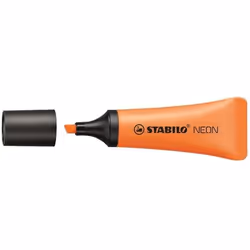 STABILO NEON, 1 pièce(s), Orange, Pointe biseautée, Noir, Orange, Tube, 2 mm