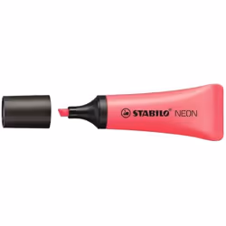 STABILO NEON, 1 pièce(s), Rose, Pointe biseautée, Noir, Rose, Tube, 2 mm