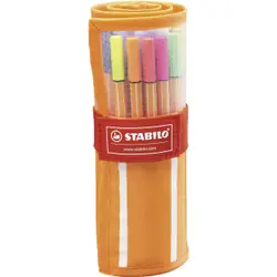 STABILO Point 88 stylo fin Multicolore 30 pièce(s)