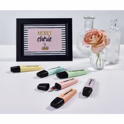 STABILO Boss Original Pastel marqueur 6 pièce(s) Pointe biseautée Lilas, Menthe, Pêche, Rose, Turquoise, Jaune - Vue supplémentaire 6